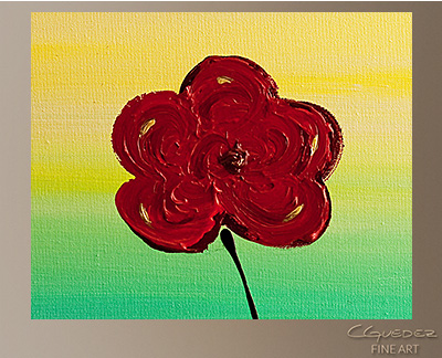 Buenos Dias Alegria Modern Abstract Art Painting -Wall Art Close Up