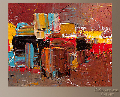 Cosmopolitan Modern Abstract Art Painting -Wall Art Close Up