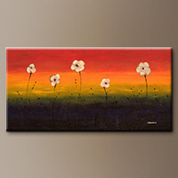 Abstract Art for Sale - Dancing Flowers - Modern Art