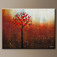 Oversized Landscape Abstract Art - Dreamy Nature - Original Art
