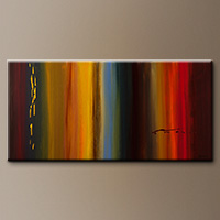 Modern Abstract Art Painting - Dripping Gold - Canvas Painting