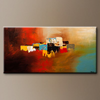 Modern Abstract Art Paintings - Du Soleil - Art Gallery