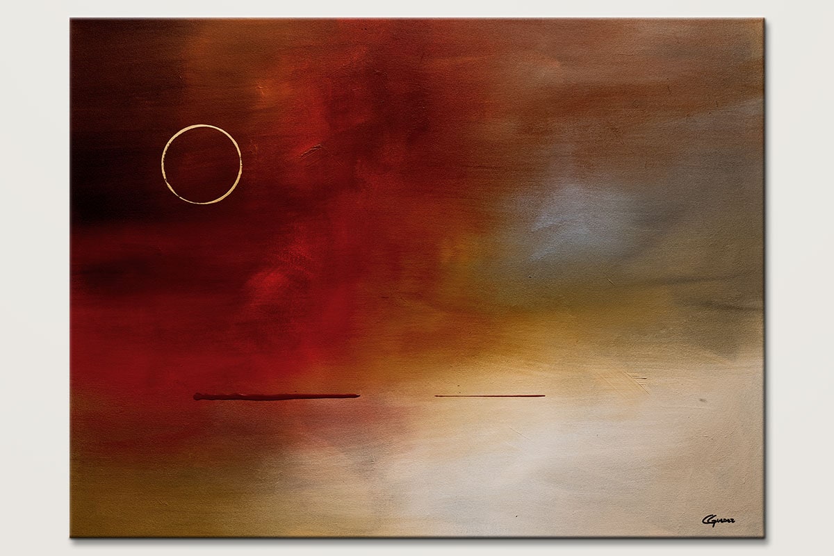 Original Abstract Art by Carmen Guedez - Eclipse