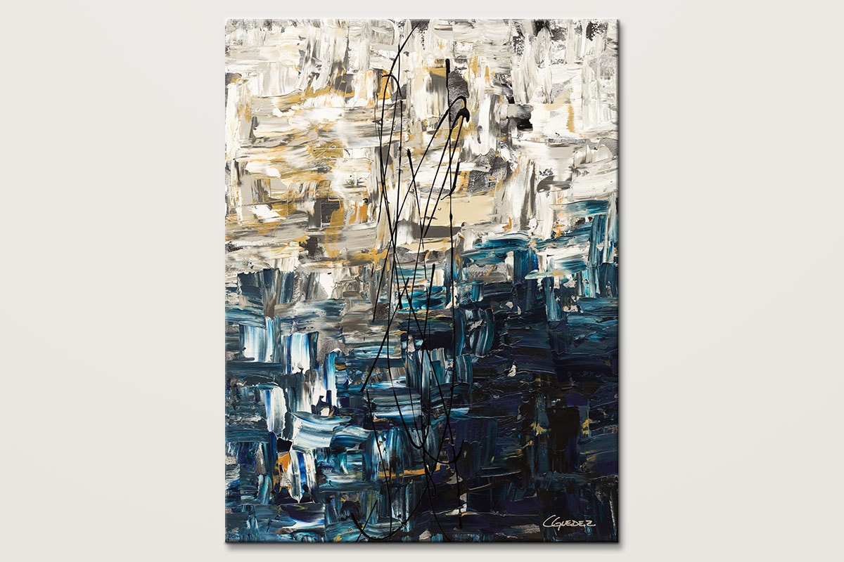 Vertical Abstract Art for Sale - Envisioning