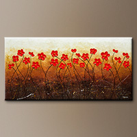 Abstract Painting - Flores de mi Jardin - Art Gallery