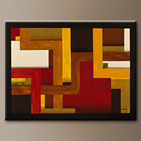 Large Modern Geometric Art Painting - Fortaleza - Art Gallery