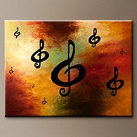 Abstract Art Painting - G Rhapsody - Large Art