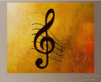 G Symphony Modern Abstract Art Painting -Wall Art Close Up