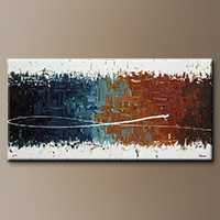 Large Wall Art Abstract Painting - Good Feeling - Art Gallery