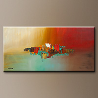 Large Abstract Art - Hashtag Happy - Large Art