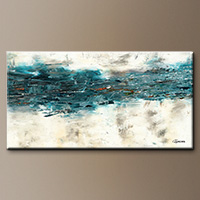 Large Abstract Painting - High Tide - Art Canvas