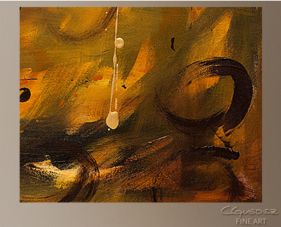 Hold On Modern Abstract Art Painting -Wall Art Close Up