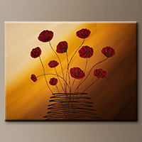 Flower Bouquet Abstract Art Painting - Hope Catcher - Art Painting