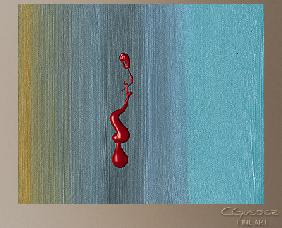 Lucky Charm Modern Abstract Art Painting -Wall Art Close Up