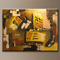 Modern Abstract Paintings - Momento - Art Painting