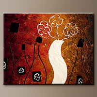 Wine Abstract Art Painting - Oak Aged Whites - Original Art
