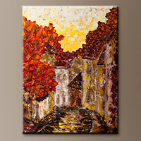 Impressionist Art Painting - Old Country - Art Gallery