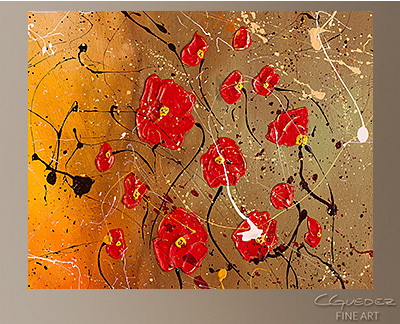 Passione Modern Abstract Art Painting -Wall Art Close Up