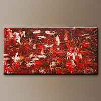 Oversized Wall Art - Red Matter - Art Painting