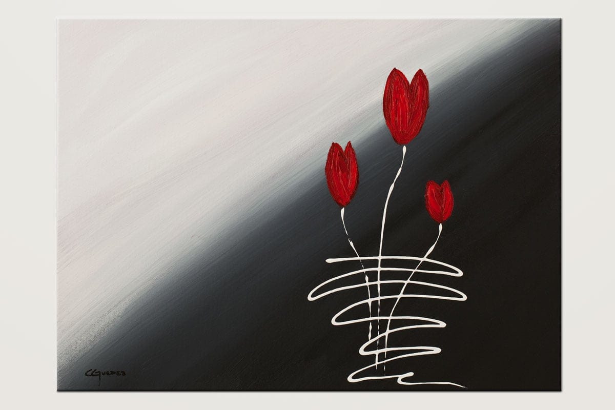 Red Tulips - Original Painting