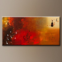 Modern Violin Music Abstract Art - Requiem - Art Painting