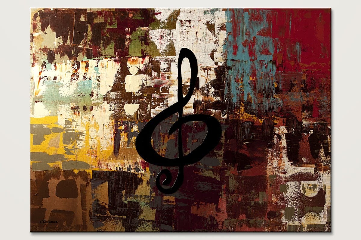 Music Painting-Rock On-Music Art Paintings by Carmen Guedez - Image