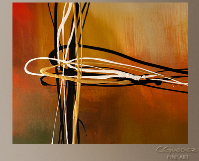 Rush Modern Abstract Art Painting -Wall Art Close Up