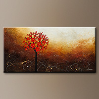 Flower Abstract Painting - Season of Love - Art Gallery