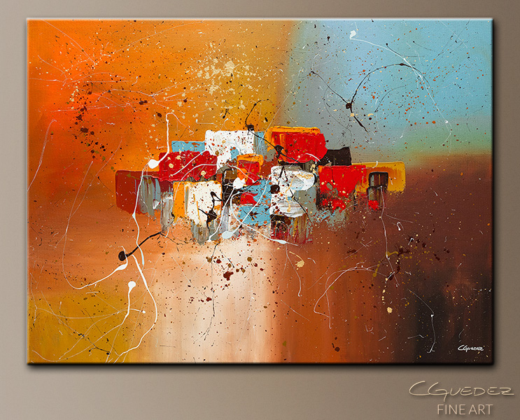 Strenght in Numbers - Abstract Art Painting Image by Carmen Guedez
