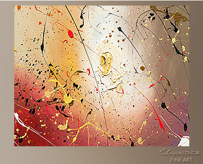 The Fleur Modern Abstract Art Painting -Wall Art Close Up