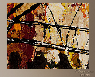 The Union Modern Abstract Art Painting -Wall Art Close Up