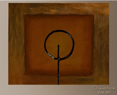 Tres Llaves Modern Abstract Art Painting -Wall Art Close Up