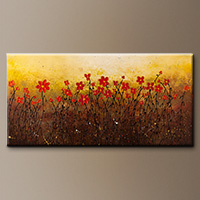 Modern Abstract Art Painting for Sale - Where Happiness Grows - Large Abstract