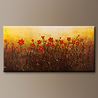 Modern Abstract Art Painting for Sale - Where Happiness Grows - Art Gallery