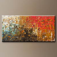 Abstract Art Paintings on Canvas - Wonders of the World - Original Painting