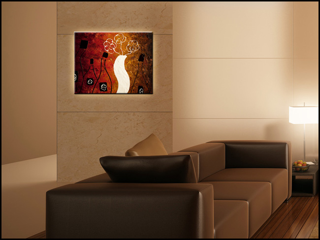 Oak Aged Whites-Modern Contemporary Abstract Art Painting Image