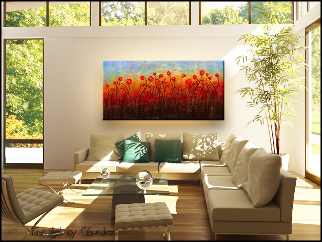 In Full Bloom-Modern Contemporary Abstract Art Painting Image