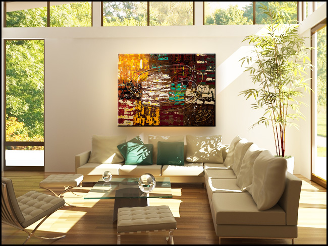 Light at the End of the Tunnel-Modern Contemporary Abstract Art Painting Image