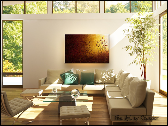 Where I Grew Up II-Modern Contemporary Abstract Art Painting Image