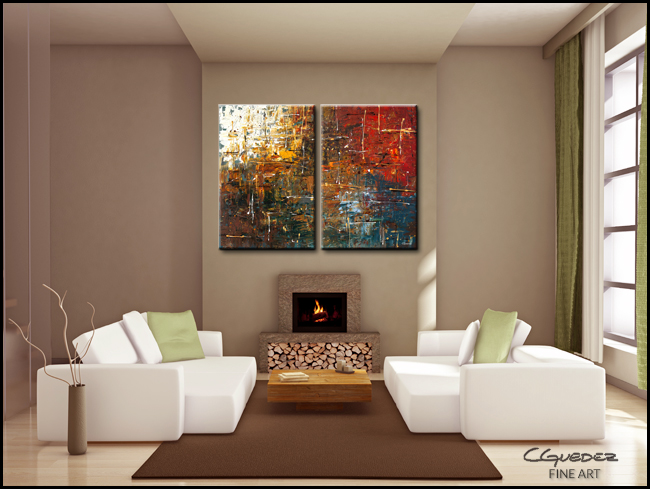 Color Splash-Modern Contemporary Abstract Art Painting Image