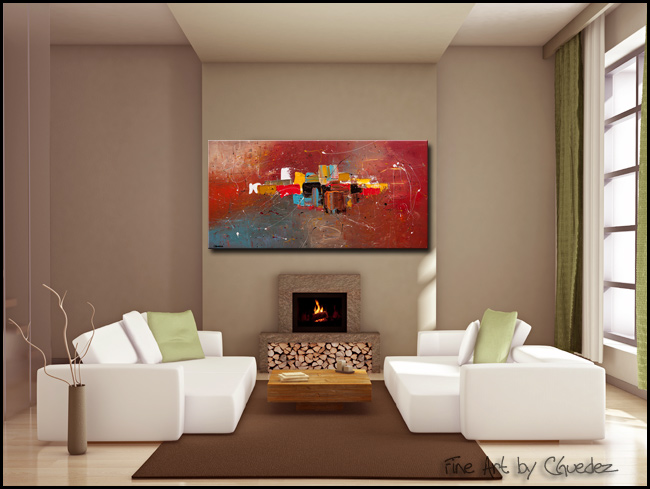 Cosmopolitan-Modern Contemporary Abstract Art Painting Image