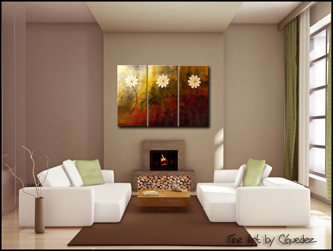 Faith, Hope, Love-Modern Contemporary Abstract Art Painting Image