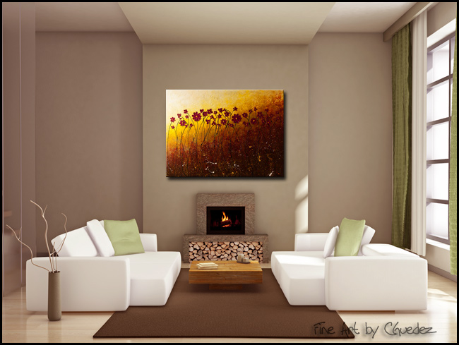 Fiori di Campo-Modern Contemporary Abstract Art Painting Image