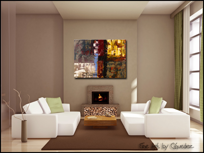 Pure Elegance-Modern Contemporary Abstract Art Painting Image