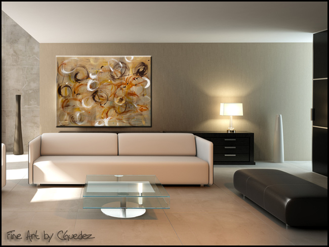 Go With the Flow-Modern Contemporary Abstract Art Painting Image