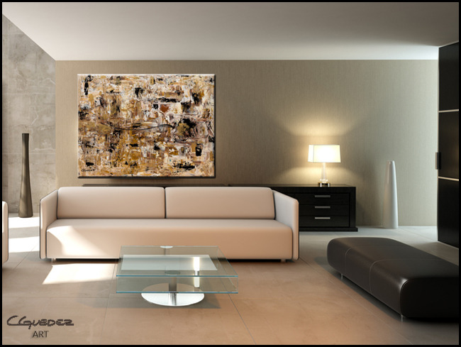 Touch of Gold-Modern Contemporary Abstract Art Painting Image