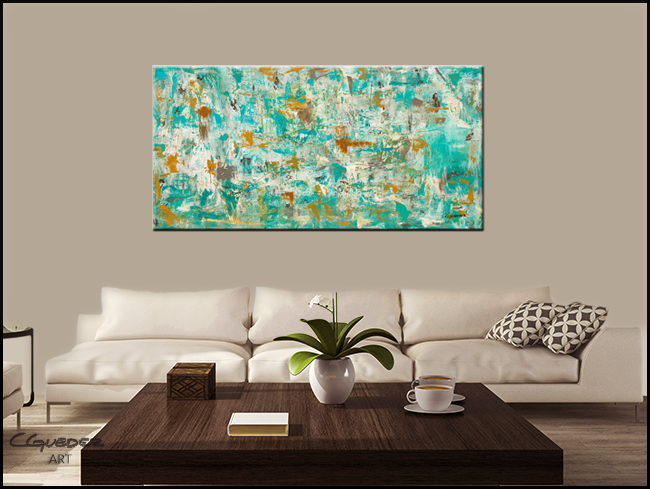 Reach for the Sky-Modern Contemporary Abstract Art Painting Image