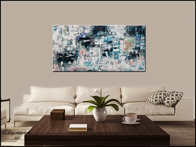 Tranquil Water-Modern Contemporary Abstract Art Painting Image