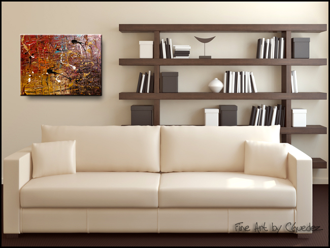 Striking-Modern Contemporary Abstract Art Painting Image