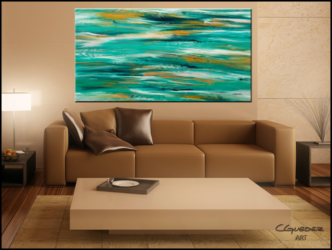 Ocean View-Modern Contemporary Abstract Art Painting Image